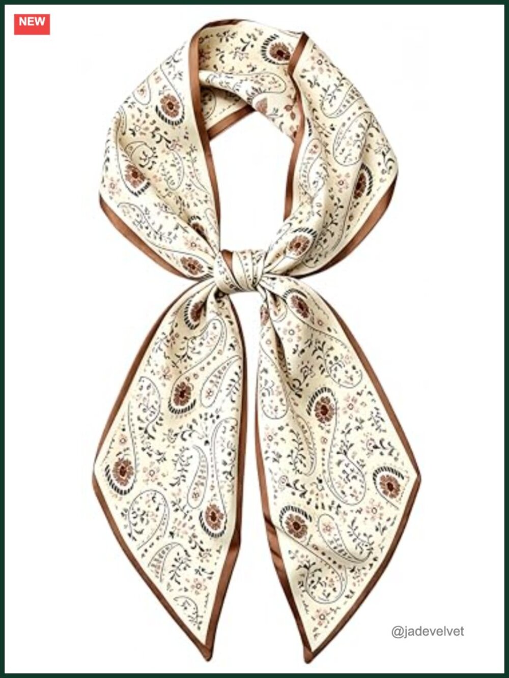 Women's Faux Satin Silk Long Scarf, Versatile Fashion Scarf for Hair, Bag, Neck